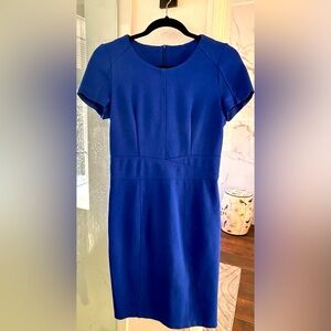 Elegant Blue cotton knit Dress XS